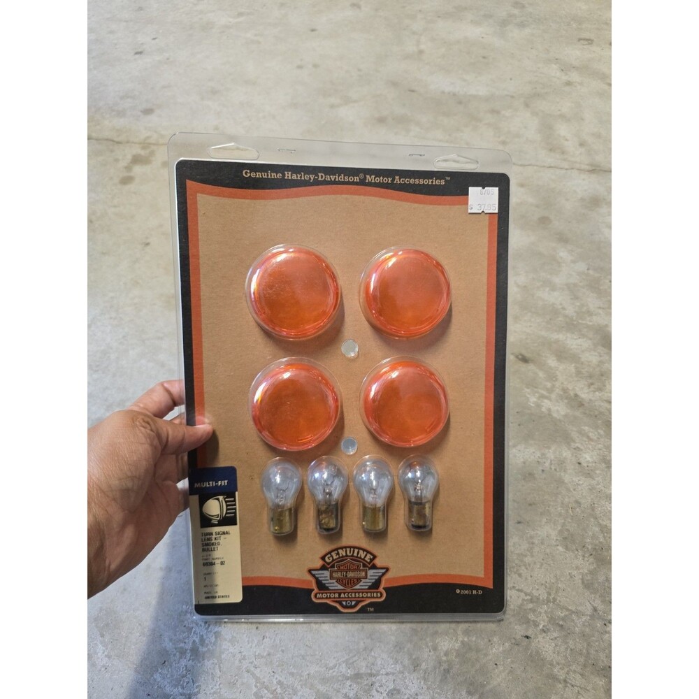 New OEM Genuine Harley Davidson Multi-Fit Bullet Turn Signal Lens Kit # 69304-02